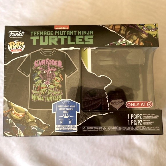 Funko POP Diamond Teenage Mutant Ninja Turtles Super Shredder POP! & Shirt - Picture 5 of 6